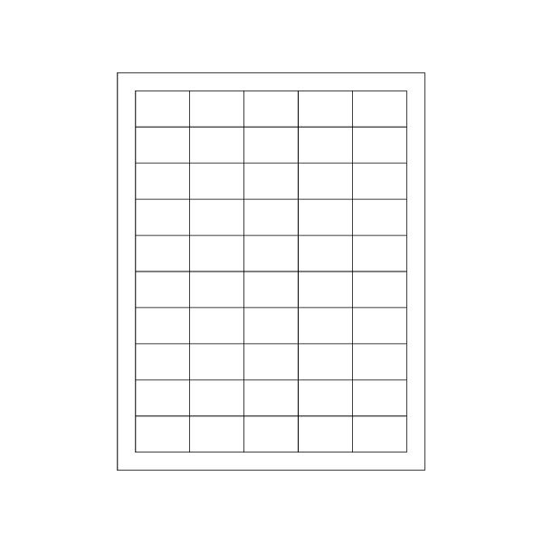 Bsc Preferred 1-1/2 x 1'' White Rectangle Laser Labels - Master Case, 5000PK BUY00030102 - main